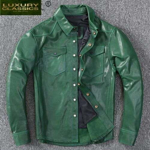 Winter Autumn 100% Real Sheepskin Coat Male Jacket Men Clothing 2021 Casual Natural Genuine Leather Mens Jackets LW4380