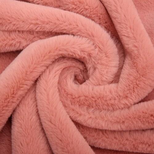 2020 new rabbit hair Plush single side cashmere textile fabric clothing knitted fabric1Meter