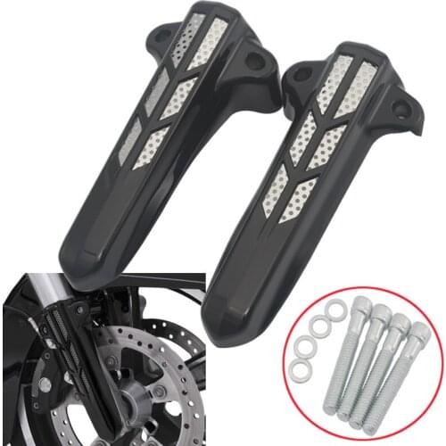 Motorcycle Front lower fork legs cover for Harley Touring Electra Glide Road King Street Glide FLHX FLHT FLHR FLHTKL 2014-2019