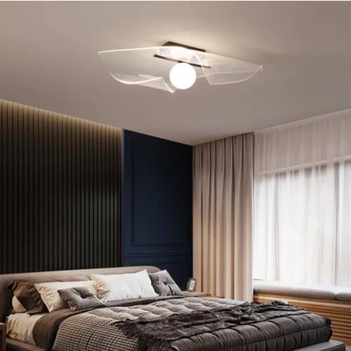 European style creative design modern led ceiling lamp in bedroom acrylic surface stick chandelier to decorate living room and s