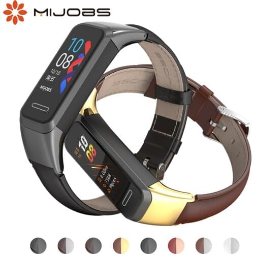 Wrist Strap For Huawei Band 4 Smart Bracelet Genuine Leather Nylon Strap For Huawei Honor Band 5 i Wristband Correa for Huawei 4