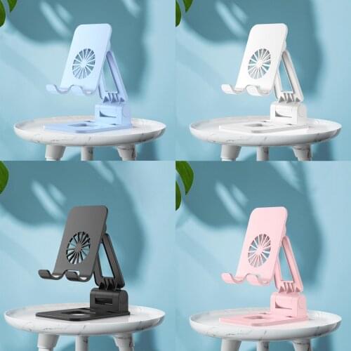 Foldable Adjustable Phone Holder Heat Dissipation Desktop Phone Holder Tripod for Universal 4-7inch Phone Stand Holder Bracket