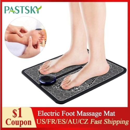 Electric Foot Massager Mat Tens EMS Fisioterapia Massageador Pes Pad Muscular Health Care Relaxation Massage terapia fisica mass