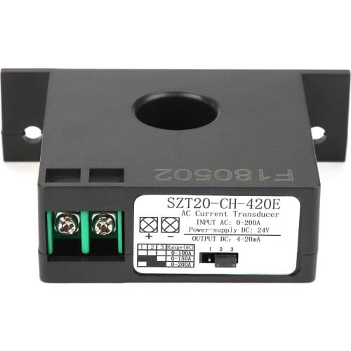SZT20-CH-420E Current Transducer Transmitter Transformer Sensor AC Current Converter 0-200A