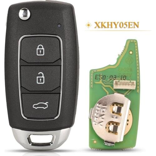 Kutery 3 Buttons VVDI2 English Version Wired XKHY05EN Universal Remote Key For Hyunadi