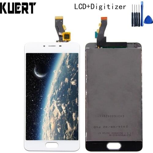 KUERT 5.0"High Quality For Mei zu M3s Meilan 3S Touch Screen Digitizer 1280x720 LCD Display Assembly Free shipping