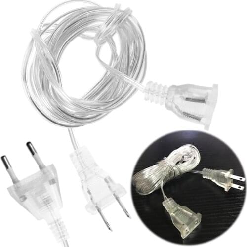 2021 New EU US Plug Male To Female Power Supply Extension Cable For PC Wall Charger LED