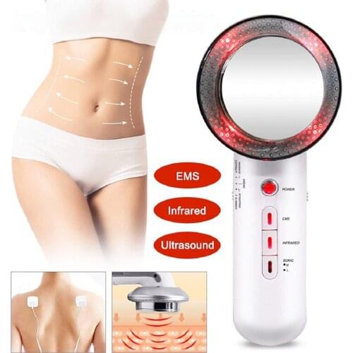 3 in1 EMS Body Slimming Massager Ultrasonic Infrared Anti-cellulite Massager Lose Weight Machine Full Body Massager