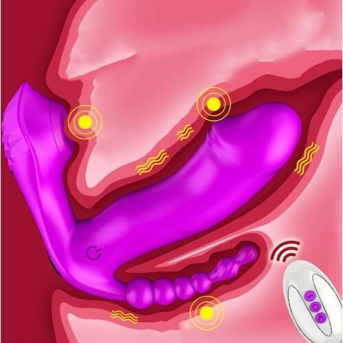 3in1 Wearable Heating Panties Sucking Vibrator Romote Control G Spot Clitoris Stimulator Anal Dildo Vibrator Sex Toys for Woman