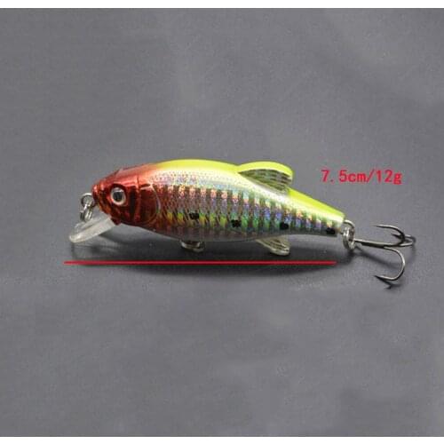 3D Eyes Anti-Corrosion High Quality Plastic Fishing Bait Artificial VIB Wobbler 75mm/12g Freshwater Fishing Lure Hard Lure