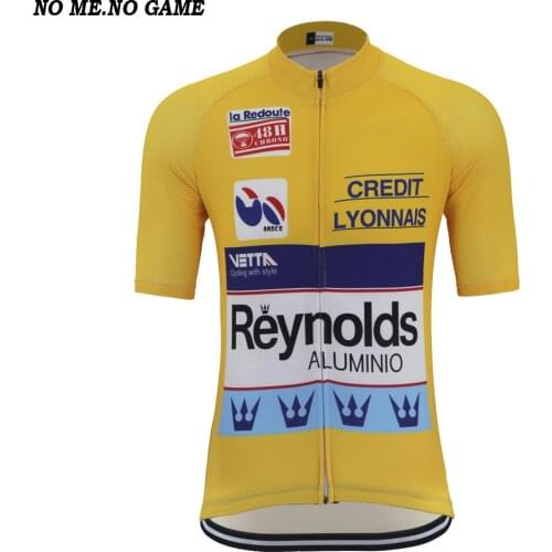 5 Style Classic Retro Reynolds Team Cycling Jersey Men High Quality Bike Clothing Bicycle Clothes Mtb Jersey Maillot Ciclismo
