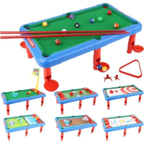 7 in 1 Billiard Toy Table Billiard Multifunctional Pool Table Parent-Child Interaction Parent Child Interaction Toy