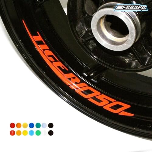 8 X custon inner rim decals wheel reflective sign Stickers stripes FIT TLCER 1050