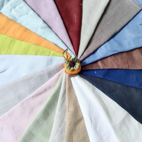 1 Meter Pure Linen Cloth yarn dye col Extra wide linen fabric 100% pure flax cloth stone washed hometextile fabri medium weight