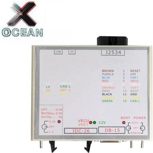 Power Box JTAG for Hitachi FLASH Via j2534 Works For FLASH V1.95 ECU-Soft OBD ECU Programmer Power BOX