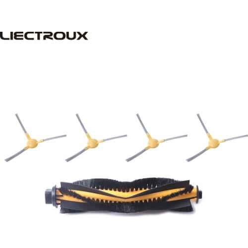 For C30B) Spare part for Robot Vacuum Cleaner C30B ,Side Brush x 4pcs+rubber Brush x 1pc