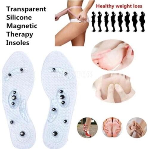 100 Pairs Shoe Gel Insoles Feet Magnetic Therapy Health Care For Men Comfort Pads Foot Care Relaxation Gifts