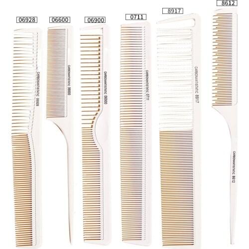 Tail Comb Hairdressing Hair Styling Salon Carbon Tail Combs Heat Resistant Hair CuttingComb Antistatic Comb Tool