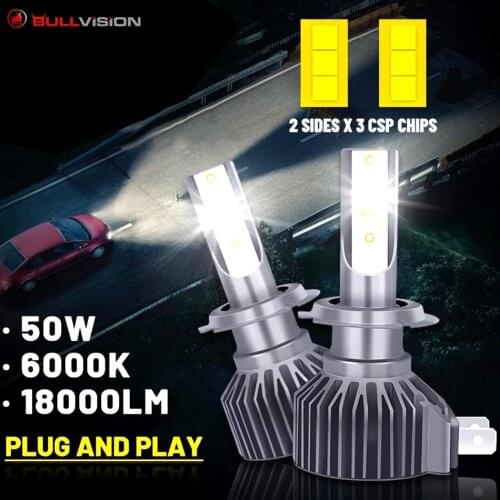H7 Led Headlight 16000LM H11 H8 H9 9005 H4 led Bulb Car lamps 6000K 60W CSP Chips LED Bulbs Super Bright