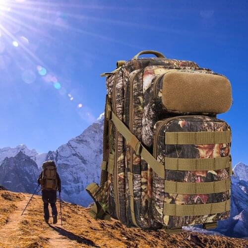 30L Camouflage Backpack Men Large Capacity Outdoor Backpack Travelling Camping Hiking Trekking Camouflage Bag Outdoor Sport Bag
