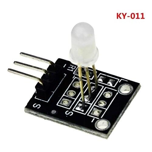 KY-011 5mm Two Color Red and Green LED Sensor Common Cathode Module for DIY Starter Kit 2-Color KY011