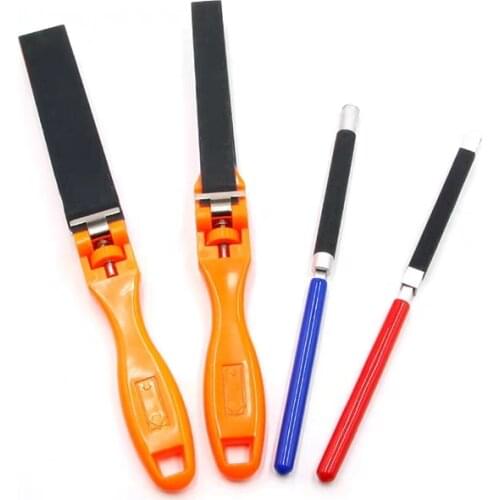 Sandpaper Ruler Plastic Jewelry Polishing Tools Abrasive Bar Grinding Stick Clip 1Pcs