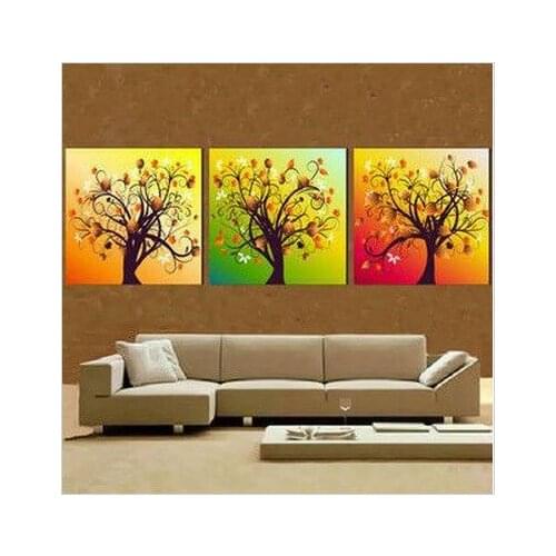 Embroidery Package Free Shipping Cross Stitch Kits Triple Golden Money Rich Tree