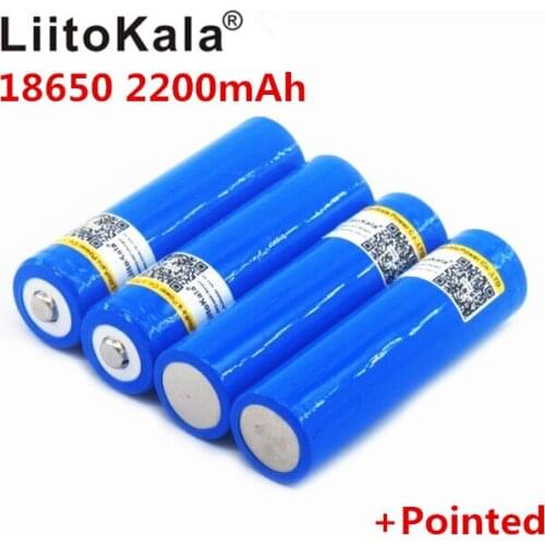 2020 NEW LiitoKala 18650 Battery Capacity 3.7V 2200 mAh Li-Po Battery Rechargeable 18650 Battery For Car / Toys / Flashlight