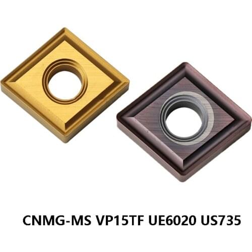 Original 10pcs CNMG120404-MS CNMG120408-MS CNMG120412-MS MP735 UE6020 US735 VP15TF Carbide Inserts Lathe Tools Cutter