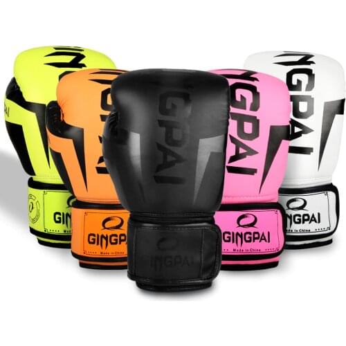 6/8/10/12OZ Colorful Boxing Gloves Adult PU Foam Adult Kick Kickboxing Training Boxing mma Glove Gloves Muay Thai Sandbag gloves
