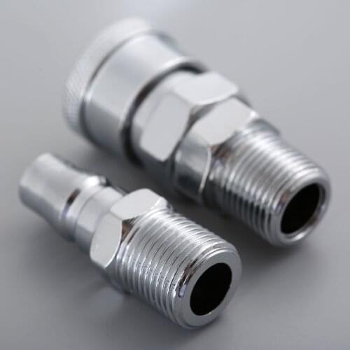 2pcs/kit SM30+PM30 Pneumatic Part Air Line Hose Compressor Connected Quick Release 3/8" BSP Male Thread Coupler Connector Parts