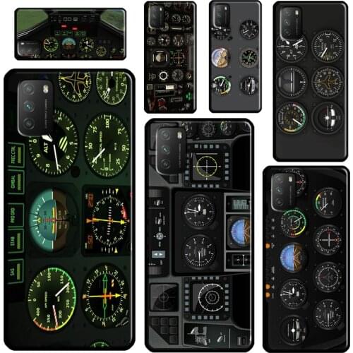 AIRCRAFT COCKPIT DASHBOARD For POCO F3 M3 X3 Phone Case For Xiaomi Mi 11 A1 A2 A3 10T 9T Pro Mi Note 10 Lite Coque