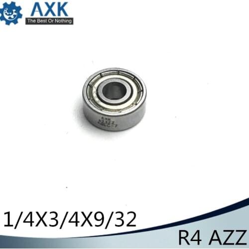 R4AZZ Bearing ABEC-1 (10PCS) 1/4"x3/4"x9/32" inch Miniature R4A ZZ Ball Bearings For RC Model Parts