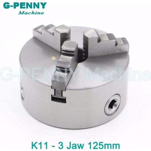 CNC 4th axis A axis 125mm 3 jaw Chuck self-centering manual chuck K11 fourth jaw for CNC Engraving Milling machine Lathe Machine