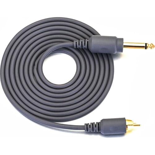 Tattoo Clip Cord Aluminium Alloy 2M Tattoo RCA Cord High Quality Tattoo Machine Gun Power Supply Footswitch