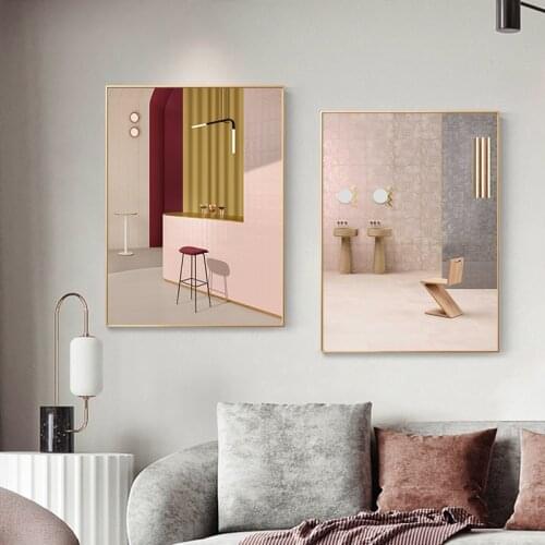 Modern wall art Canvas Painting Posters and Prints Minimalist Interior design Home Decoration Pictures for Living Room Bedroom