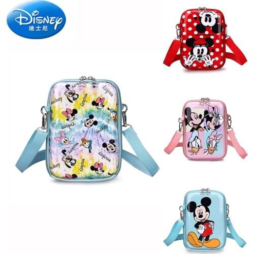 Disney Cute Cartoon Mickey Mouse Handbags Mickey Minnie Children Messenger Bag Baby Coin Purse Girl Small Bag Girl Crossbody Bag