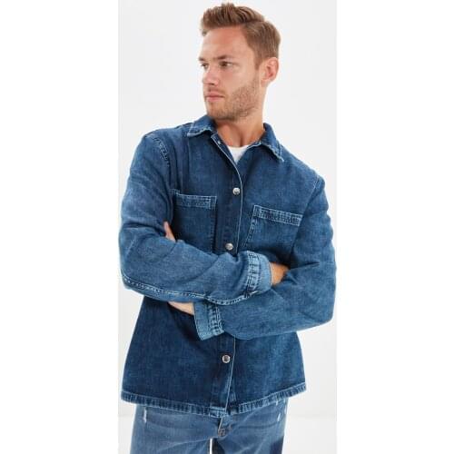 Мужские джинсовые куртки Trendyol China At AliExpress