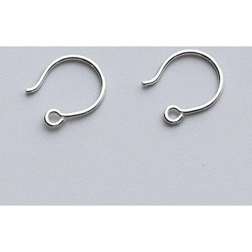 2pairs/lot 100% 925 Sterling Silver Earring Hook Fashion European Ear Wire Hook For Women DIY Jewelry Making Fancy Birthday Gift