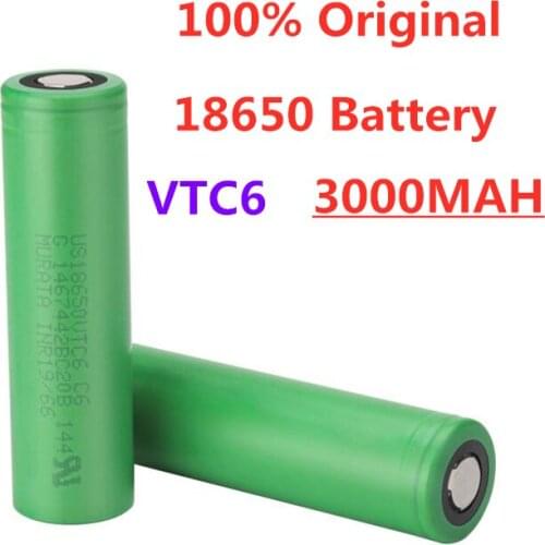 100% New original 3.7V 3000 mAh Li ion rechargeable 18650 battery for us18650 vtc6 20A 3000mah for Sony toys tools flashlight
