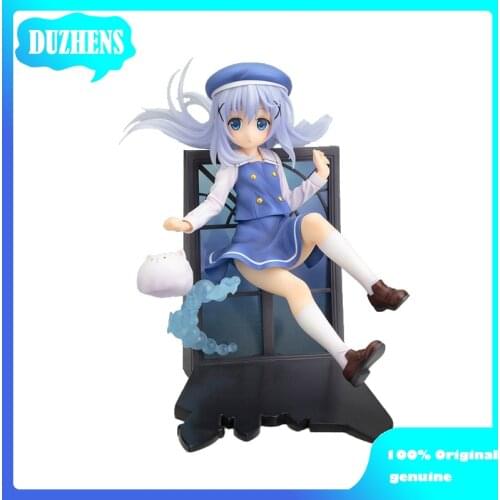 100% Original genuine Is the order a rabbit? Kafuu Chino PVC Action Figure Anime Figure Model Toys Figure Collection Doll Gift