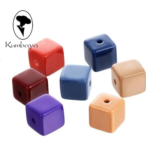 20 pcs/lot Resic Square Shape Beads Pendants Charms Jewelry Accessory Women DIY Earrings Necklace Handmade Parts DIY Gifts P793