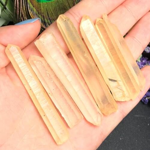 7Pcs Irregular glass irregular crystal column specimen home decoration