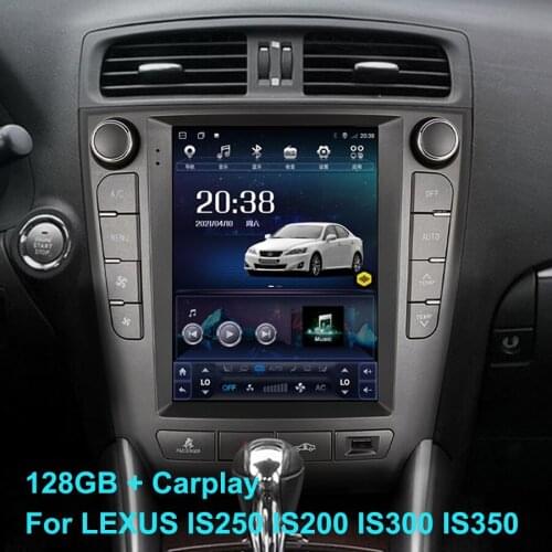 10.4" Vertical Screen Android 10 Car Radio For LEXUS IS250 IS200 IS300 IS350 Multimedia Video Player Stereo GPS Navigation 2Din
