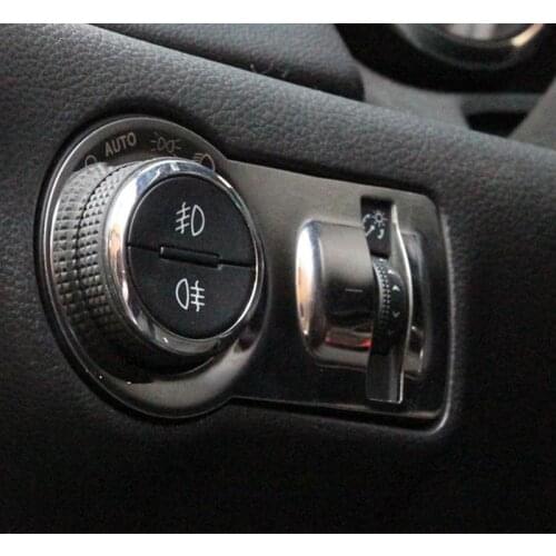 Car stainless steel lamp headlight switch decoration/ trim For Chevrolet Cruze Buick Encore REGAL Excelle GT/XT