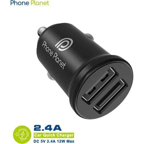 Phone Planet Dual Car Charger 2 Port QC 4.0 3.0 Mobile Phone Fast Charging Charge For iPhone 2 11 XS X XR Huawei Xiaomi Samsung