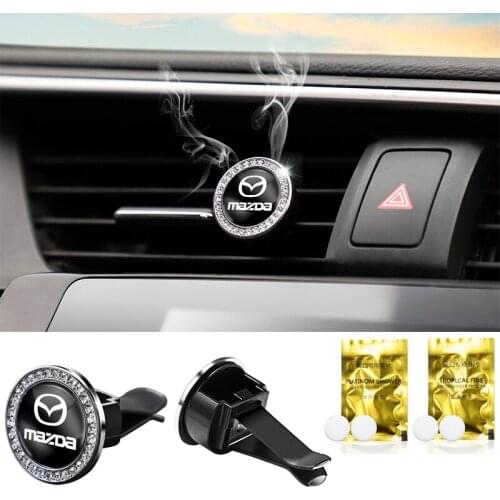 Refillable Car Air Freshener Perfume Diffuser Vent Clip Auto Interior Accessories For Mazda 6 3 5 2 CX5 CX7 323 Demio Axela MX30