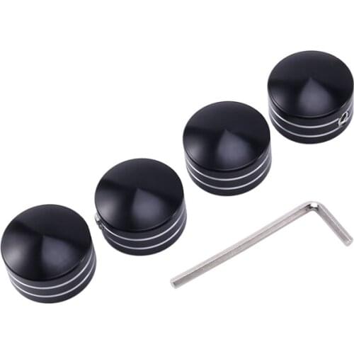 Black CNC Aluminium Alloy Engine Cylinder Screw Cap for T750 883 1200 72 X48 Touring Street Glide 4PCS