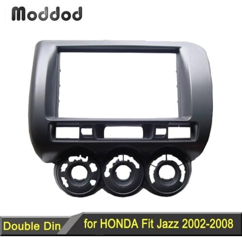 Wholesale Double Din Fascia for HONDA Jazz LHD or RHD Radio CD GPS DVD Stereo CD Panel Dash Mount Installation Trim Kit Frame