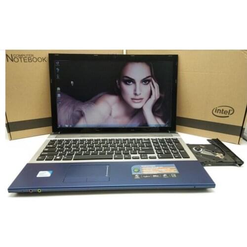 Factory supply laptop netbook PC 15.6 inch screen size 8GB ram+1TB hard drive WIN7 BLACK in stock
